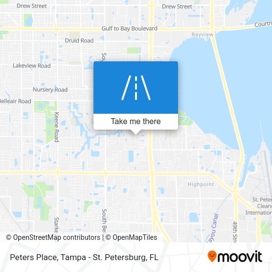 Peters Place map