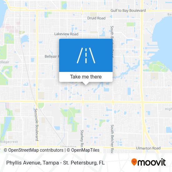 Phyllis Avenue map