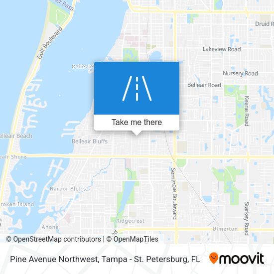 Pine Avenue Northwest map