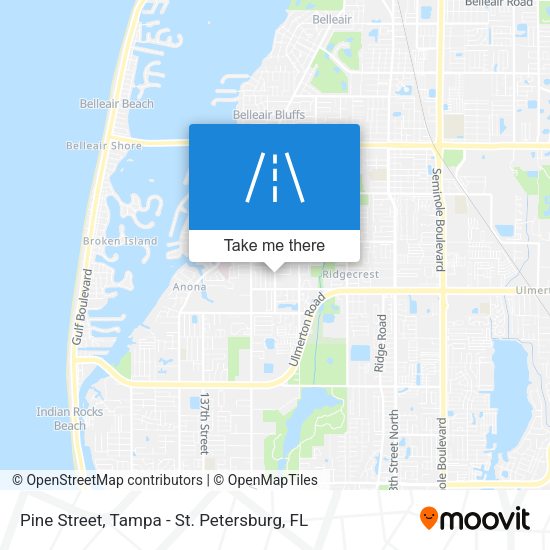 Pine Street map