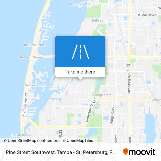 Mapa de Pine Street Southwest