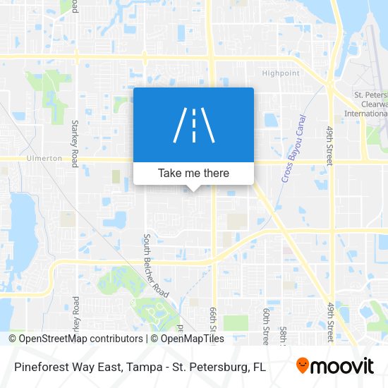 Pineforest Way East map