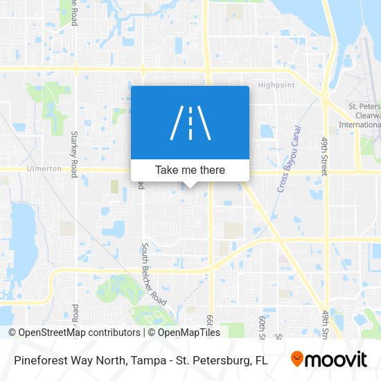 Pineforest Way North map
