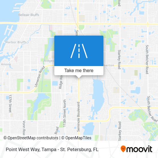 Point West Way map