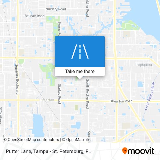 Putter Lane map