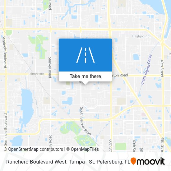 Ranchero Boulevard West map