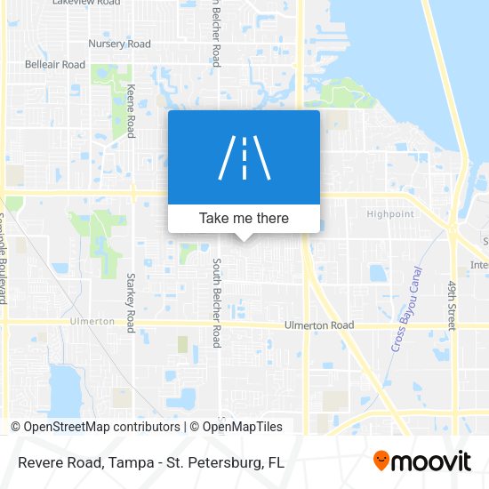 Revere Road map