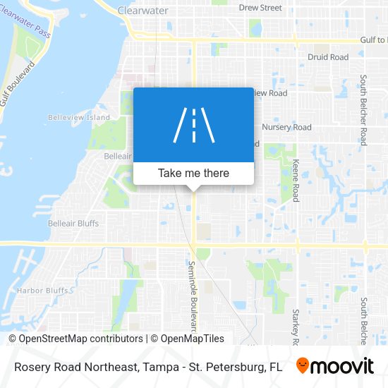 Mapa de Rosery Road Northeast