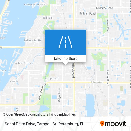 Sabal Palm Drive map