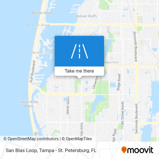 San Blas Loop map