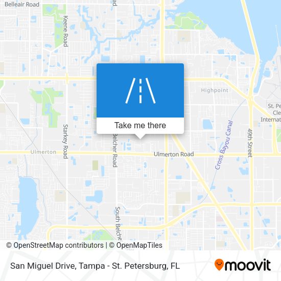 San Miguel Drive map