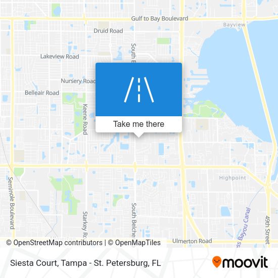 Siesta Court map