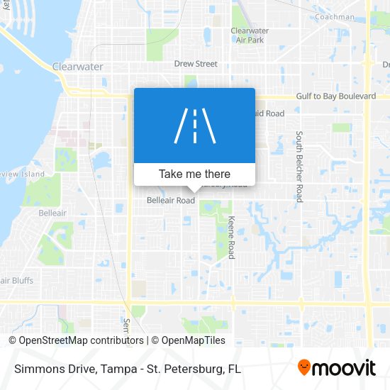 Simmons Drive map