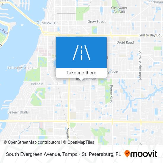Mapa de South Evergreen Avenue