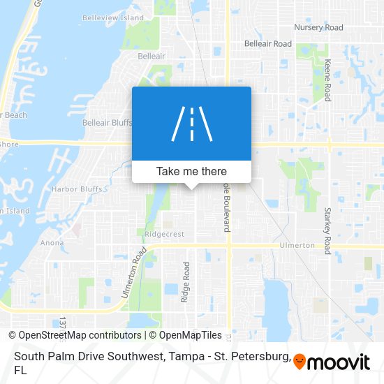 Mapa de South Palm Drive Southwest