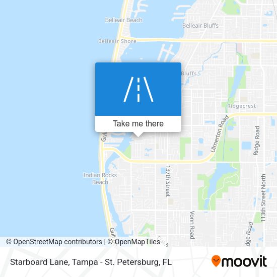 Starboard Lane map