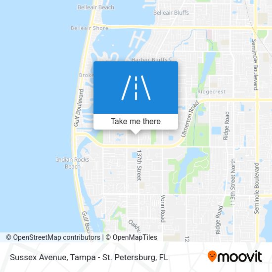 Sussex Avenue map