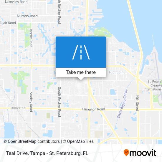 Mapa de Teal Drive