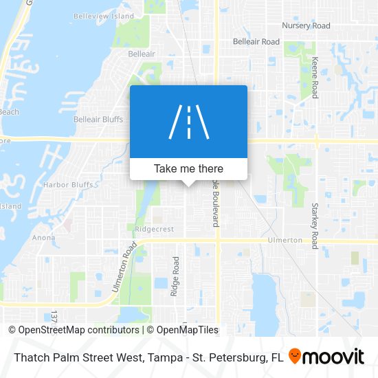 Thatch Palm Street West map