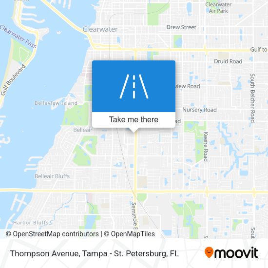 Thompson Avenue map