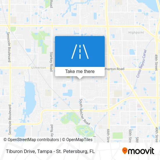 Mapa de Tiburon Drive