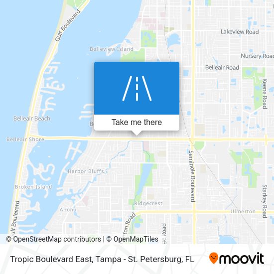 Tropic Boulevard East map