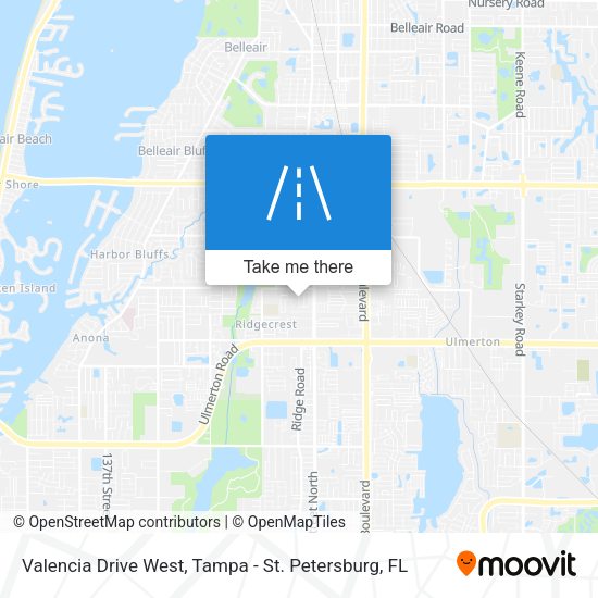 Valencia Drive West map
