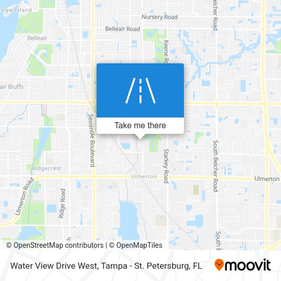 Water View Drive West map