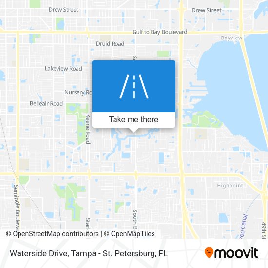 Mapa de Waterside Drive