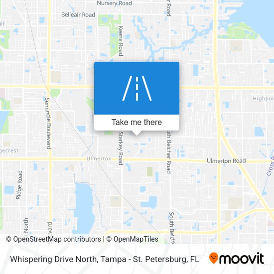 Whispering Drive North map