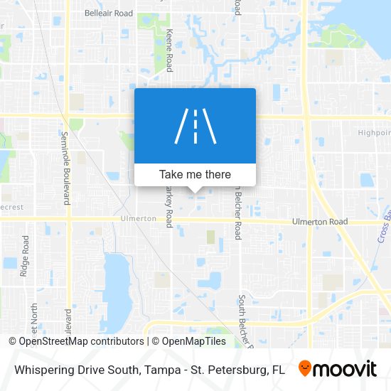 Whispering Drive South map