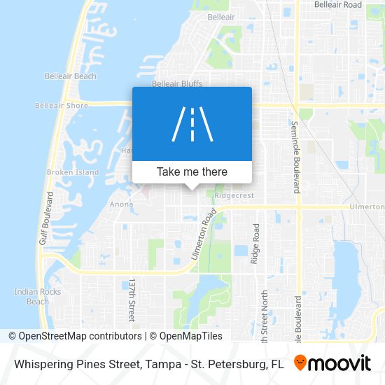 Whispering Pines Street map