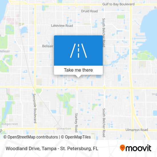 Mapa de Woodland Drive