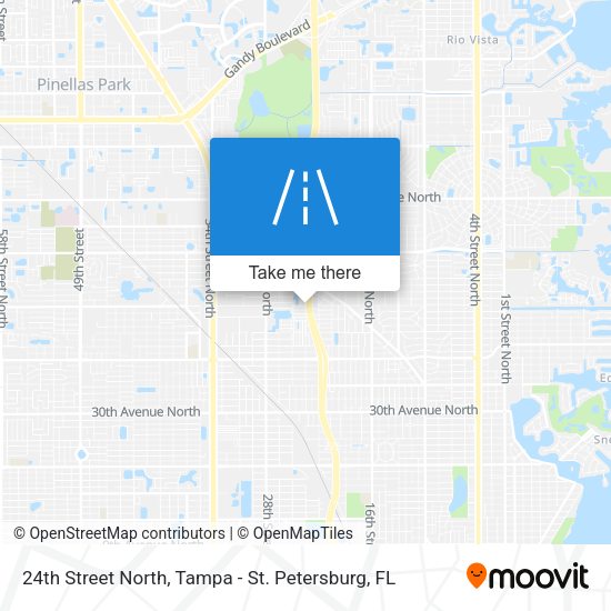24th Street North map