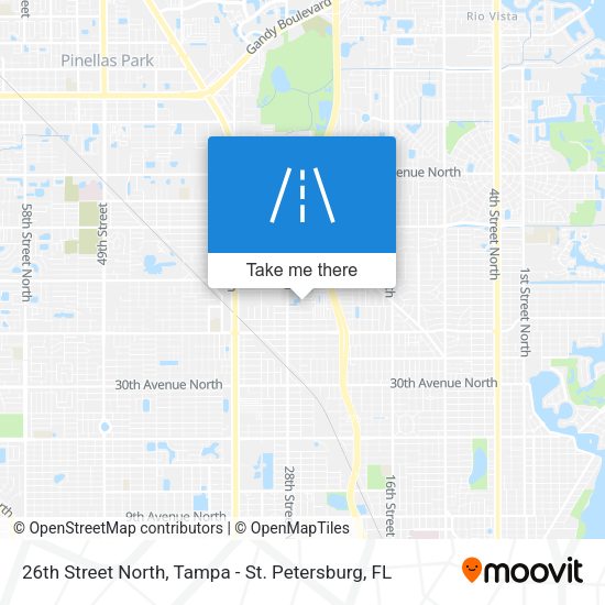Mapa de 26th Street North