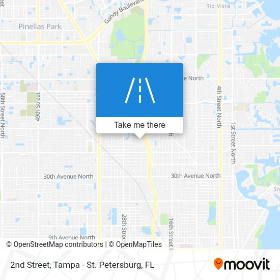 2nd Street map