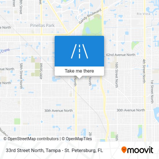 Mapa de 33rd Street North