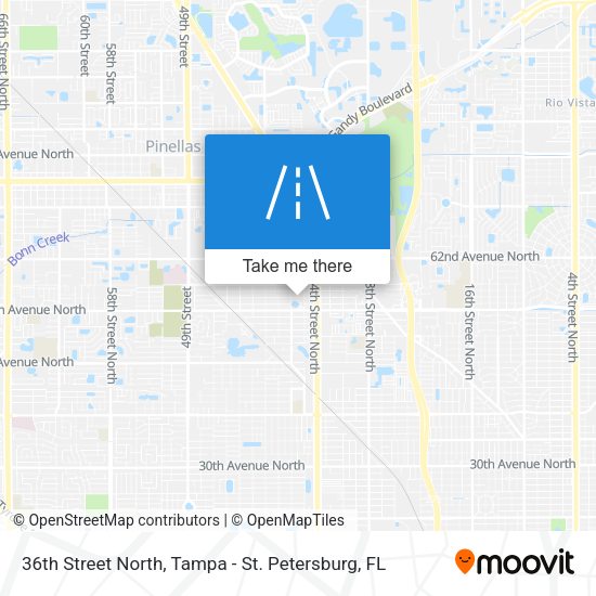 36th Street North map