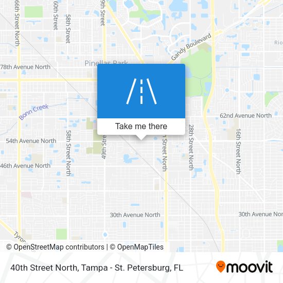 Mapa de 40th Street North