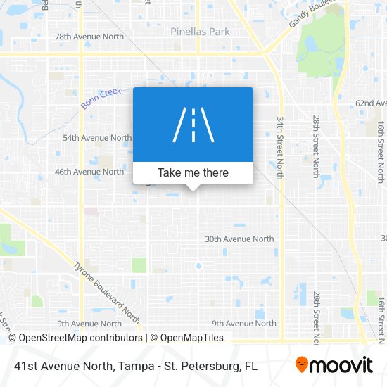 41st Avenue North map