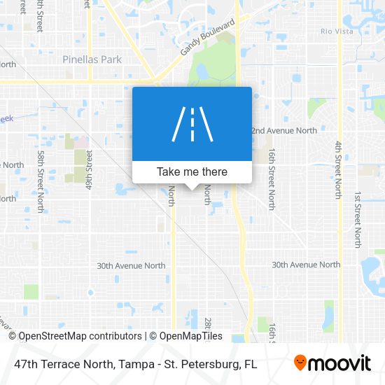 47th Terrace North map