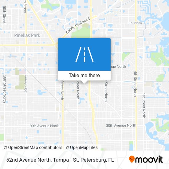 52nd Avenue North map