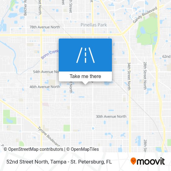 Mapa de 52nd Street North