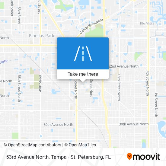 53rd Avenue North map