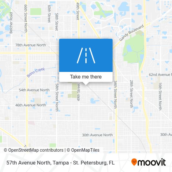 57th Avenue North map