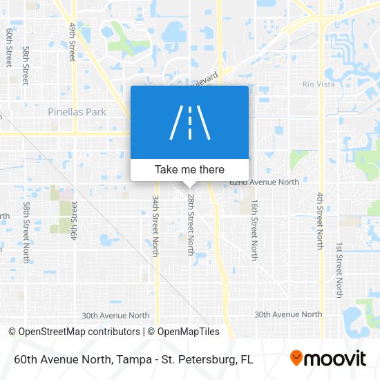 60th Avenue North map