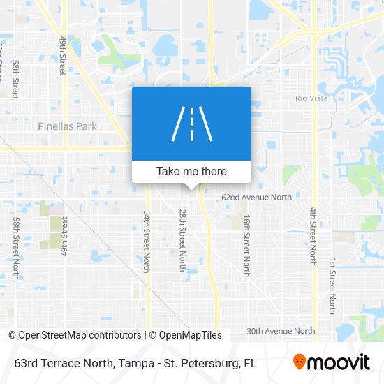 63rd Terrace North map