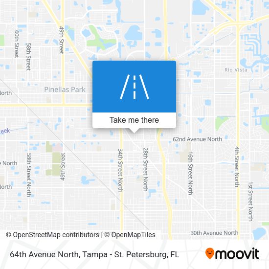 64th Avenue North map