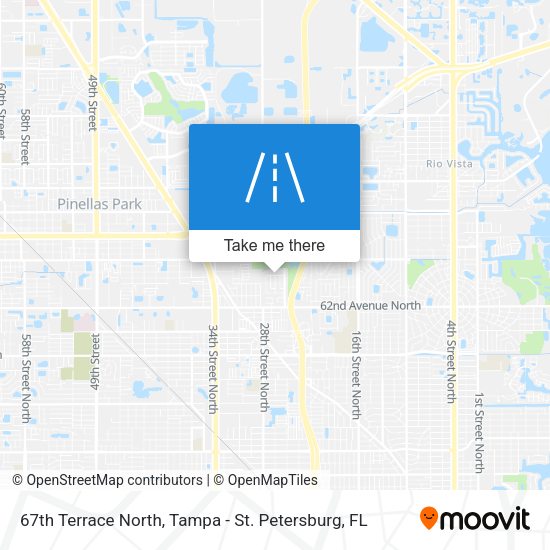 67th Terrace North map