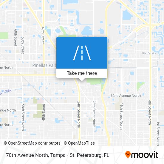 70th Avenue North map